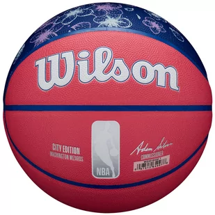 Wilson NBA Team City Collector Washington Wizards Ball WZ4016430ID, unisex, piłki do koszykówki, Różowe - Koszykówka - miniaturka - grafika 1