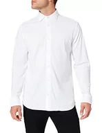 Koszule męskie - JACK & JONES Męska koszula Jprblaknit Oxford L/S klasyczna koszula, White/Fit: Slim Fit, XXL - miniaturka - grafika 1