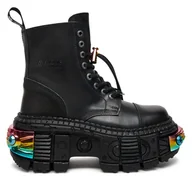 Glany damskie - Glany NEW ROCK M-WALL083CCT-S8 Czarny - miniaturka - grafika 1