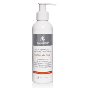 Pharmedis Kropla Zdrowia Balsam do ciała z masłem shea, olejem avocado, olejem z pestek winogron, borowiną oraz wyciągiem z nasion siemienia lnianego 200.0 ml - Balsamy i kremy do ciała - miniaturka - grafika 2