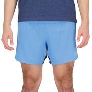 Spodnie sportowe męskie - Spodenki New Balance MS21268HER - niebieskie - miniaturka - grafika 1