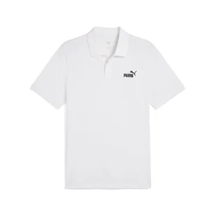 Męska koszulka polo Essentials z logo No. 1 z piki PUMA White - Koszulki sportowe męskie - miniaturka - grafika 1