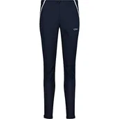 Spodnie damskie - CMP Długie spodnie damskie z odblaskowymi detalami, czarny niebieski, 54 - miniaturka - grafika 1