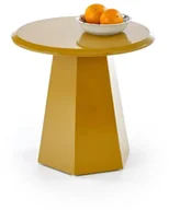 Ławy i stoliki kawowe - Stolik kawowy LOCA 50x50cm musztardowy HALMAR - miniaturka - grafika 1