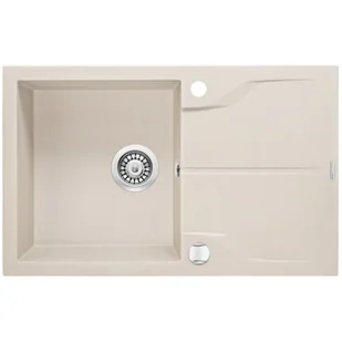 Deante Andante Zlewozmywak 1-komorowy z ociekaczem - beż ZQN 5113 - Zlewozmywaki - miniaturka - grafika 1