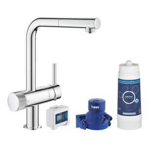 Grohe Blue Pure zestaw startowy z baterią filtrującą Minta Duo chrom 30382000 - Baterie kuchenne - miniaturka - grafika 2
