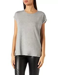 VERO MODA Damski szal kominowy VMLAVA Plain SS Top Lurex Strip GA NOOS, Jasnoszary melanż/paski: srebrny lurex, S - Apaszki i szaliki damskie - miniaturka - grafika 1