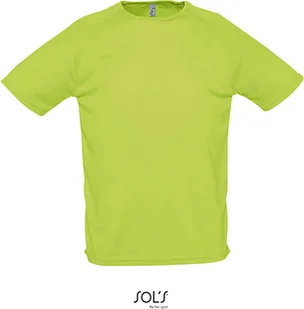 SOLS T-shirt męski Raglan Koszula sportowa 11939 Zielony Jabłkowy XXL - Koszulki męskie - miniaturka - grafika 1