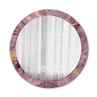 Lustra - Nowoczesne Lustro Marmur z dodatkiem złota 90cm - miniaturka - grafika 1