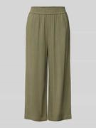 Spodnie damskie - Spodnie materiałowe z szeroką, skróconą nogawką model ‘VINSTY’ - miniaturka - grafika 1
