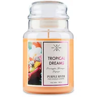 Świece - Purple River sojowa naturalna świeca zapachowa w szkle 22 oz 623 g - Tropical Dreams - miniaturka - grafika 1