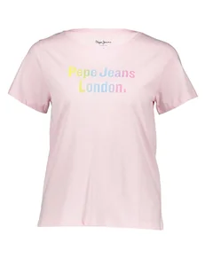 Pepe Jeans Koszulka w kolorze jasnoróżowym - Koszulki i topy damskie - miniaturka - grafika 1