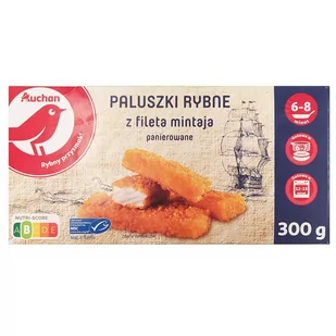 Auchan - Paluszki rybne z fileta - Ryby świeże i mrożone - miniaturka - grafika 1