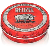 Pomada do włosów - Reuzel Hollands Finest Pomade średnio utrwalająca pomada na bazie wody Red 35g - miniaturka - grafika 1