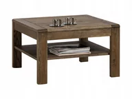 Ławy i stoliki kawowe - Drewniany Stolik Kawowy Dąb Palony 75X75 - miniaturka - grafika 1