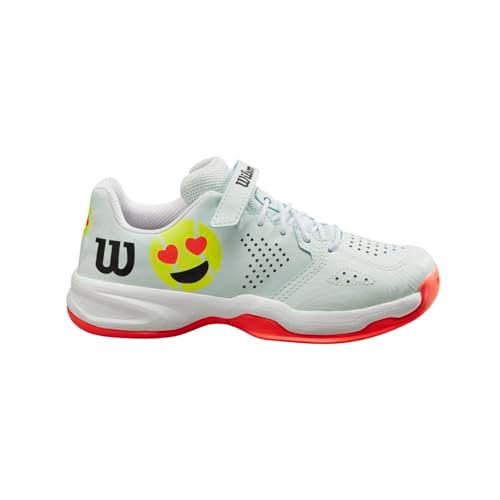 WILSON Buty dziecięce KAOS Emo Sneaker, Opal Blue White Neon Flame, 32 EU