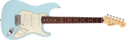 Gitary elektryczne - Fender Made in Japan Junior Collection Stratocaster Rosewood Fingerboard Satin Daphne Blue - miniaturka - grafika 1