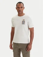 Koszulki męskie - Aeronautica Militare T-Shirt 261TS2534UJ00641 Beżowy Regular Fit - miniaturka - grafika 1