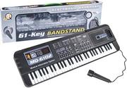 Instrumenty muzyczne dla dzieci - Keyboard MQ-6102 61 Klawiszy Mikrofon Do Nauki - miniaturka - grafika 1