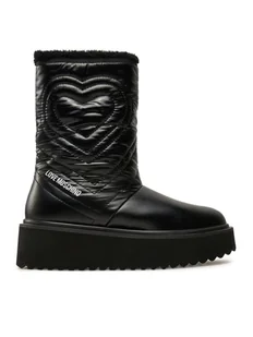 LOVE MOSCHINO Śniegowce JA24286L0LIN600A Czarny - Śniegowce damskie - miniaturka - grafika 1