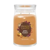 Świece - Golden Pumpkin - Yankee Candle Signature - duża świeca zapachowa z dwoma knotami - nowość 2025 - miniaturka - grafika 1