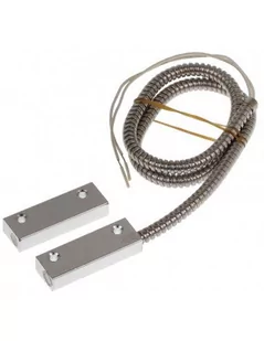 Czujka magnetyczna kontaktron w metalowej obudowie przewody w osłonie B-3A - Akcesoria do alarmów - miniaturka - grafika 1