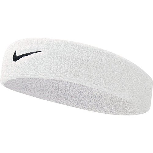 Nike Unisex-Dorosły Swoosh N.NN.07.101.OS Opaska na Głowę, Biały, M