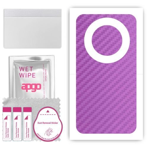 folia naklejka skórka strukturalna na TYŁ do ZTE Changxing 60 - Carbon Fioletowy - apgo SKINS