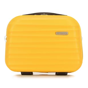 WITTCHEN WITTCHEN Walizka na kosmetyki | Materiał: ABS | żółty | 15 l | 30 x 16 x 34 cm 56-3A-314-50 - Walizki - miniaturka - grafika 1