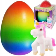 Mały naukowiec - WYKLUWAJĄCY SIĘ MAGICZNY JEDNOROŻEC 40cm ROSNĄCE TĘCZOWE JAJKO SUPER XXL - miniaturka - grafika 1