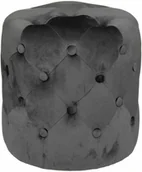 Pufy i podnóżki - Atmosphera Pufa welurowa z pikowaniem ADRIANA, 38 cm - miniaturka - grafika 1