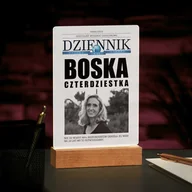 Ramki na zdjęcia - Lampka ramka L z wydrukiem Dziennik na szkle akrylowym i - miniaturka - grafika 1