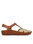 Sandały damskie - Pikolinos Sandały P. Vallarta 655-0841C1 Écru - miniaturka - grafika 1