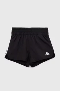 Spodnie i spodenki dla dziewczynek - Adidas szorty G TR-ES 3S kolor czarny gładkie - adidas - grafika 1