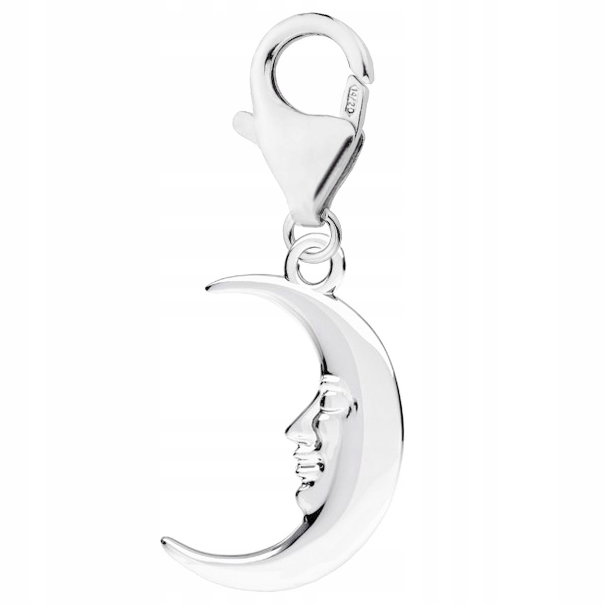 Zawieszka Srebrna z Księżycem Noc Moon Księżyc Niebo Półksiężyc SREBRO 925