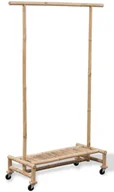 Wieszaki i stojaki - Bambusowy wieszak na kółkach E4-C78 - miniaturka - grafika 1