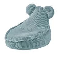 Krzesła obrotowe dla dzieci - MISIOO Huggy Bear Fotel 68x45 niebieski sztruks premium - miniaturka - grafika 1