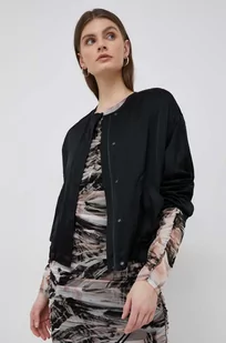 Calvin Klein kurtka bomber damski kolor czarny przejściowa - Kurtki damskie - miniaturka - grafika 1