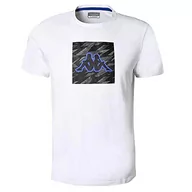 Koszulki męskie - Kappa Męski t-shirt Cadyx Graphik, biały, XL, biały, XL - miniaturka - grafika 1