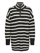 Swetry damskie - ONLY Sweter w kolorze czarno-kremowym - miniaturka - grafika 1