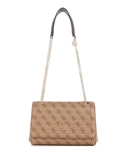 GUESS Noelle damska klapa, klapka typu crossbody, logo Latte, jeden rozmiar, Logo Latte, Rozmiar Uniwersalny - Torebki damskie - miniaturka - grafika 1