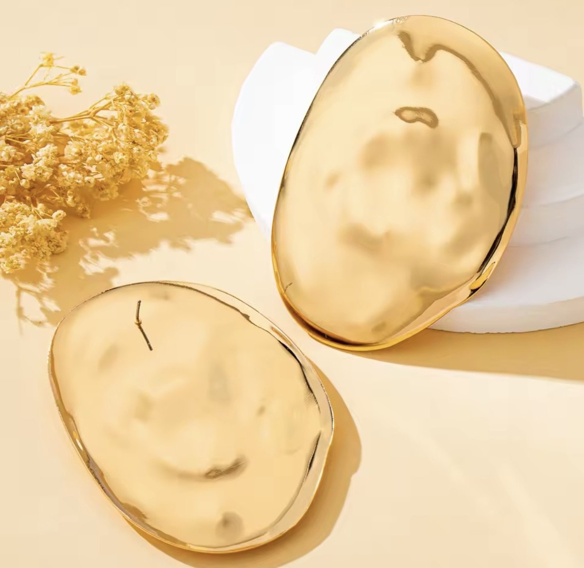 Aurelia Molten Gold duże złote kolczyki