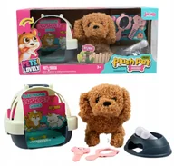 Zabawki interaktywne dla dzieci - INTERAKTYWNY PIESEK NA BATERIE PIES MASKOTKA CHODZI SZCZEKA MERDA OGONEM - miniaturka - grafika 1