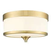 Lampy sufitowe - Fleetwood lampa sufitowa 3xE27 mosiądz/biały C03293BR - miniaturka - grafika 1