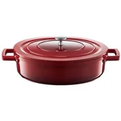 Patelnie - Ambition AMORE PATELNIA GŁĘBOKA 28 CM Z POWŁOKĄ QUALUM BASIC 80092 - miniaturka - grafika 1