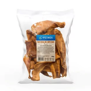 PETMEX Ucho wieprzowe cięte gryzak naturalny 500g - Przysmaki dla psów PETMEX Ucho wieprzowe cięte gryzak naturalny 500g - Przysmaki dla psów - miniaturka - grafika 1
