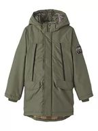 Kurtki i płaszcze dla chłopców - NAME IT Boy kurtka parka, olive night, 164 - miniaturka - grafika 1