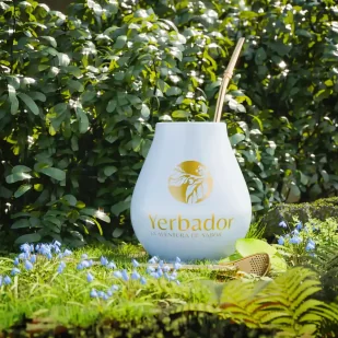 CERAMICZNE MATERO YERBADOR PRO 2 – MORSKI BŁĘKIT - Dzbanki i imbryki - miniaturka - grafika 1