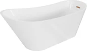 Wanny - Mexen Alta wanna wolnostojąca 170 x 75 cm, biała, przelew miedź szczotkowana - 52141707500-65 - miniaturka - grafika 1