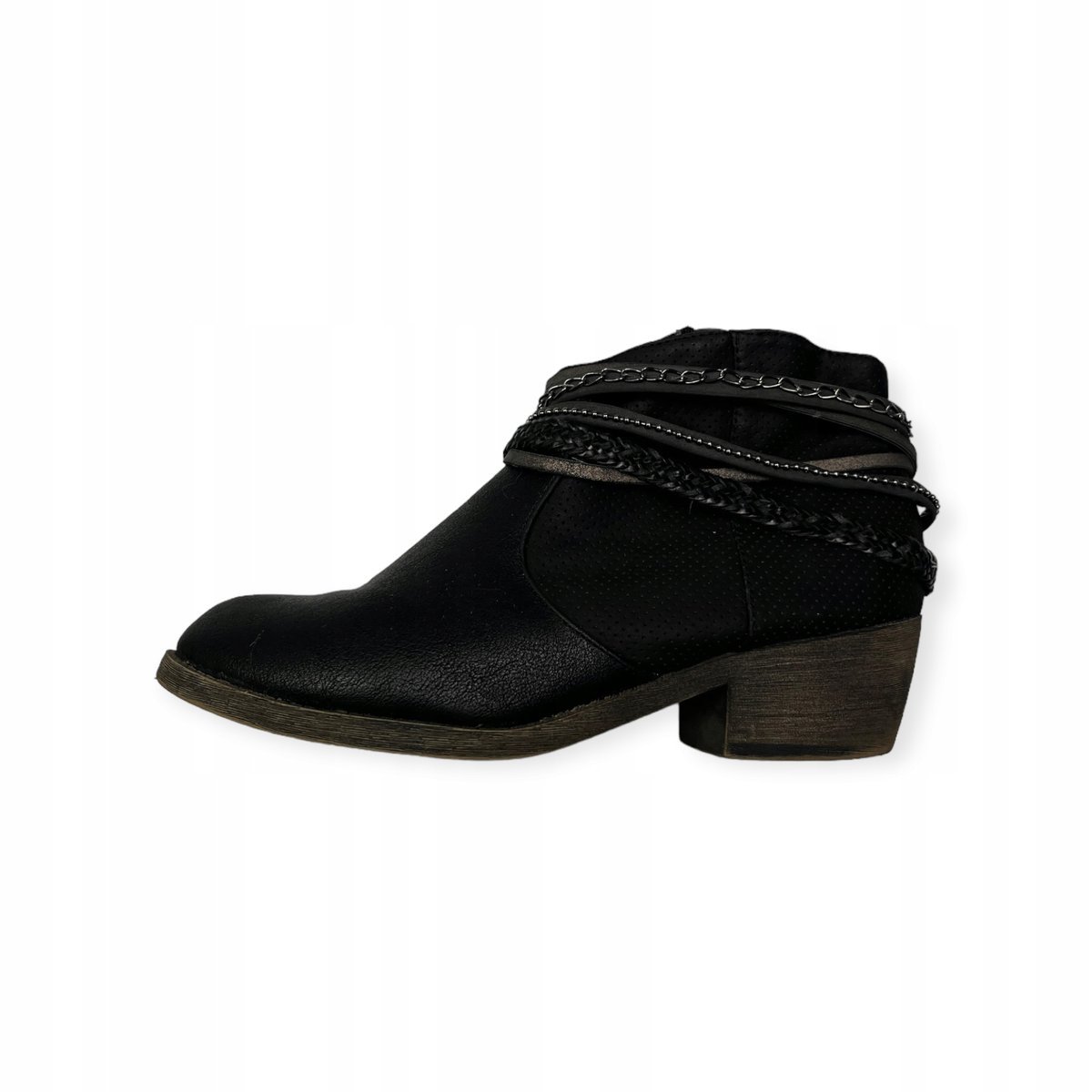 Botki klasyczne damskie czarne JELLYPOP 38